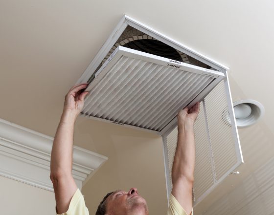 gas ducted heating installation
